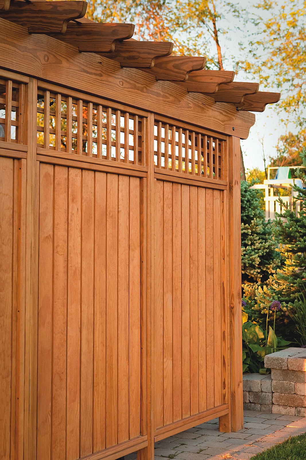 Pergola Privacy Wall